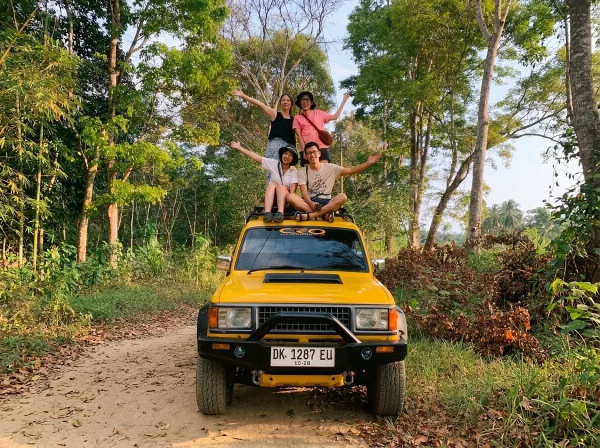 Off-road road to Sukamade in Meru Betiri