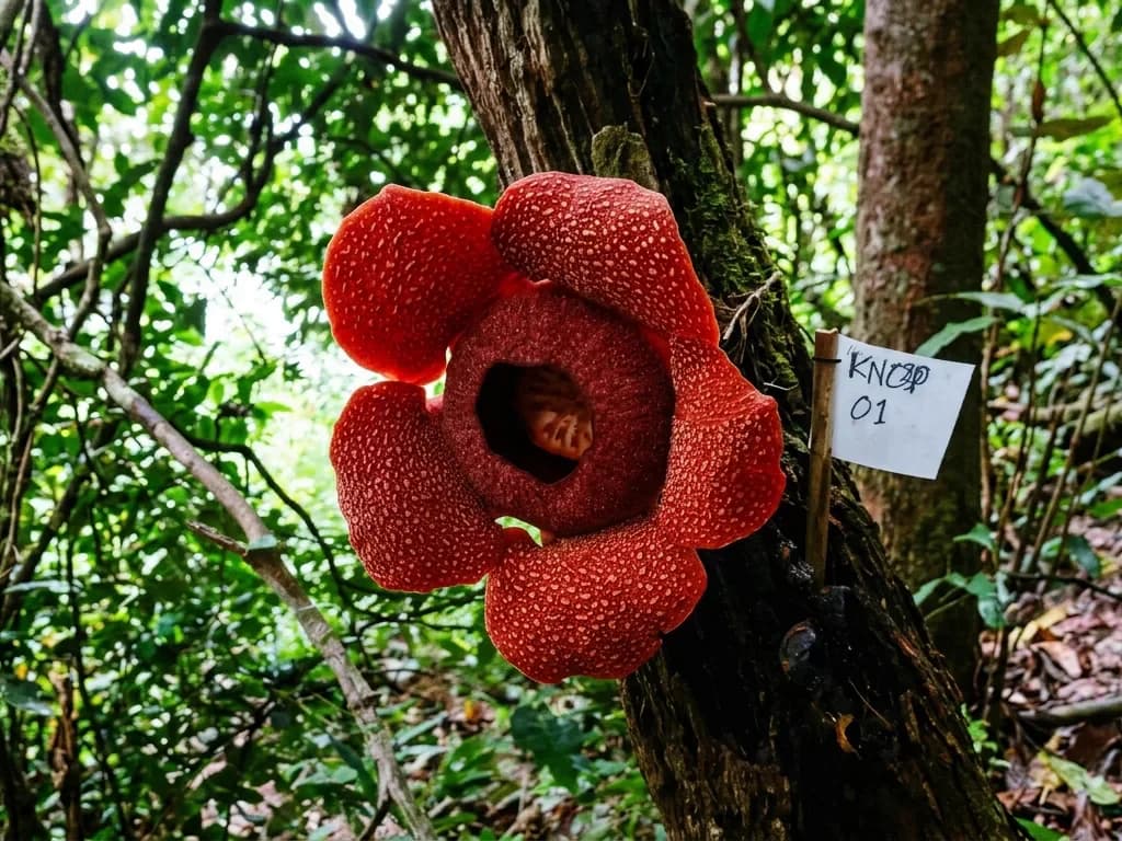 Rafflesia zollingeriana blooming in Meru Betiri