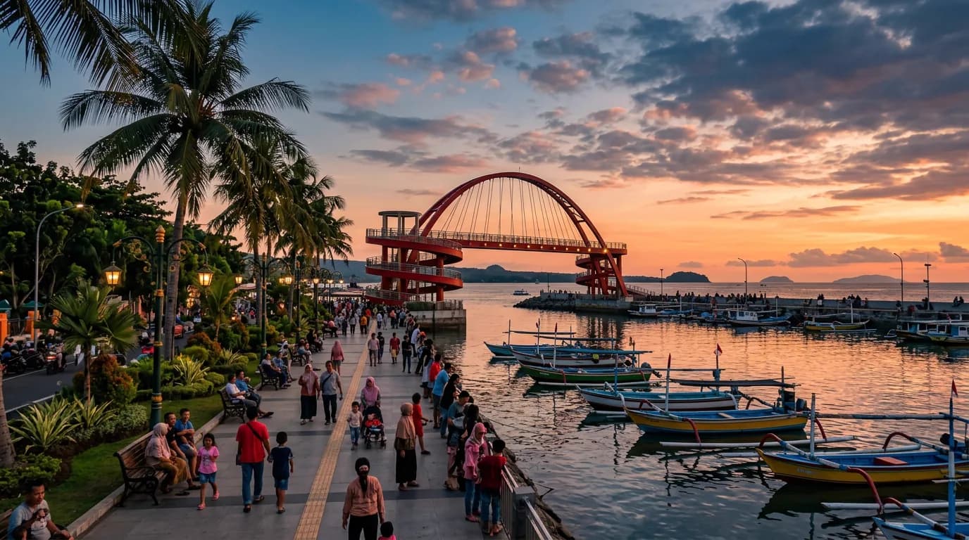 Boom Beach waterfront in Banyuwangi city